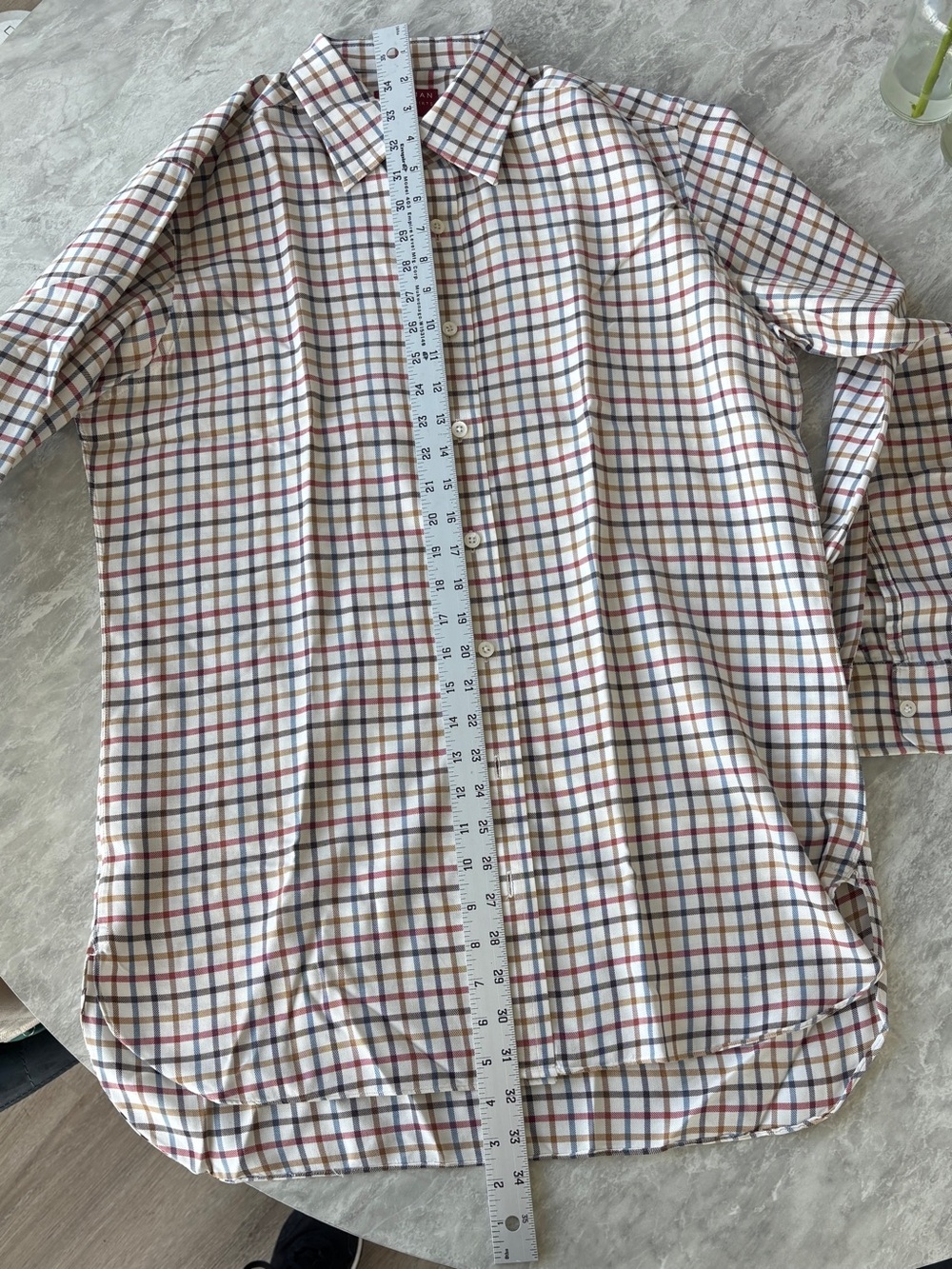 Custom Huntsman Men's Red, Brown, Blue Checkered Shirt - Picture 5 of 5